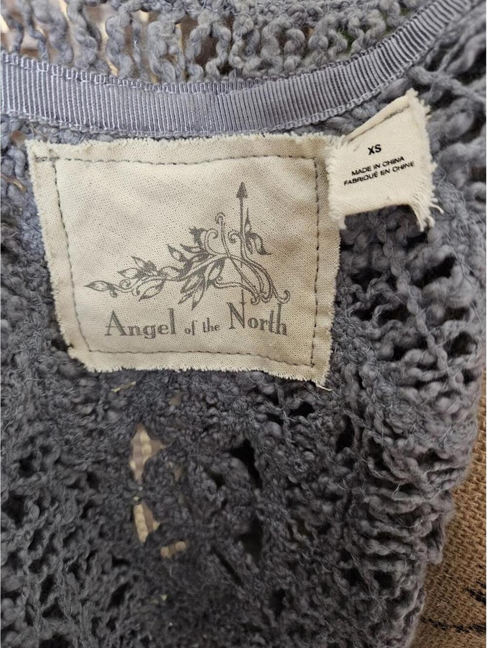 Anthropologie Angel of the North Crochet Cardigan Open Knit Cropped XS - Picture 5 of 5